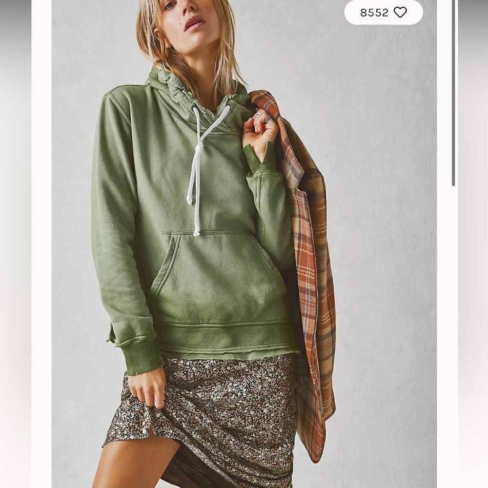 NWT We The Free Zuma Hooded Sweatshirt in Turquoise